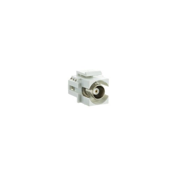 Cable Wholesale Keystone Insert, BNC Coupler Female, White, 50 Ohm 330-120WH - main